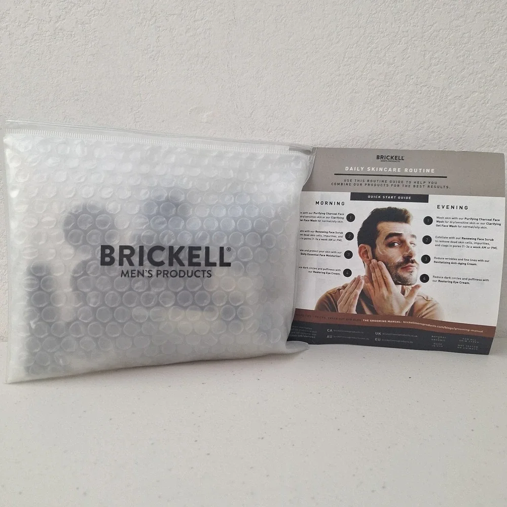 Brickell Men's Products Skincare Grooming Sample Kit 16 Piece Travel Set SEALED